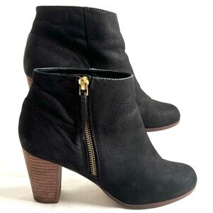 Cole Haan Grand OS Davenport Nubuck Zip Leather Ankle Boots Black Size 7B